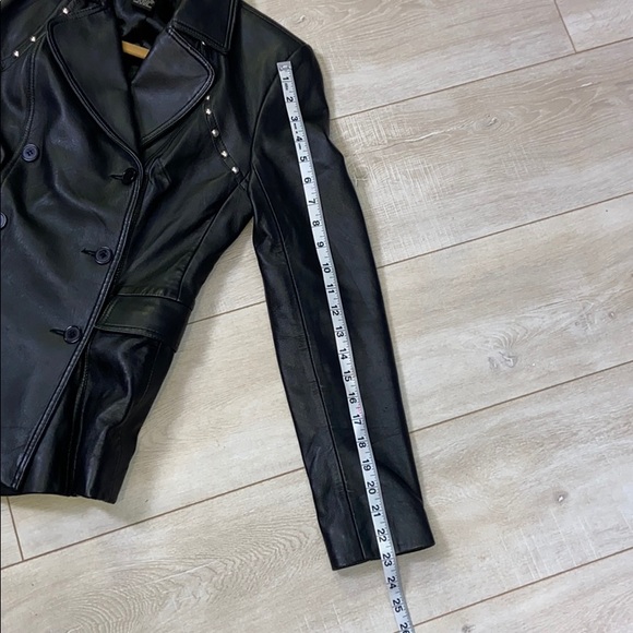 HP ✨ BCBGMaxAzria I Leather Studded Moto Jacket - Picture 10 of 15